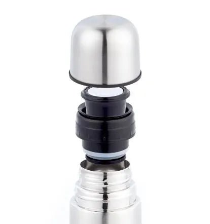 High-Grade Stainless Steel Vacuum Flask – Double-Wall Insulated Bullet Thermos for Hot & Cold Drinks