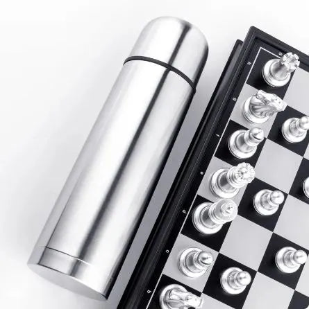 High-Grade Stainless Steel Vacuum Flask – Double-Wall Insulated Bullet Thermos for Hot & Cold Drinks