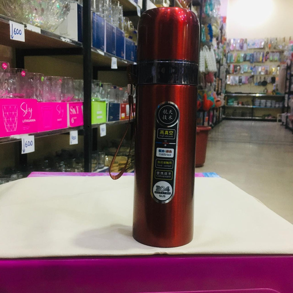 High-Grade Stainless Steel Vacuum Flask – Double-Wall Insulated Bullet Thermos for Hot & Cold Drinks (Copy)