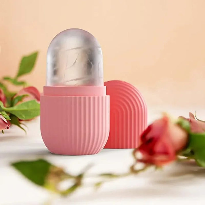 Face Ice Contour Roller | Reusable Ice Facial Massager for Skin Tightening & Puffiness Reduction