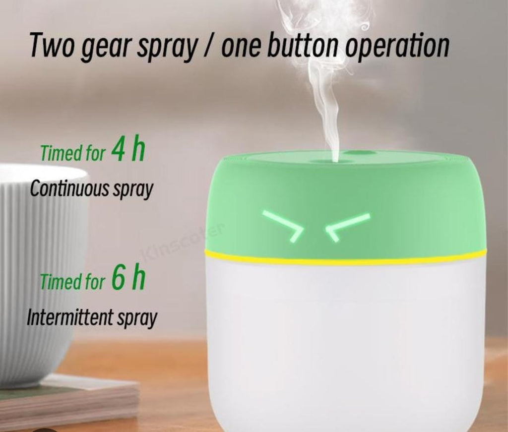 Mini USB Cool Mist Humidifier with LED Night Light | 260ml Portable Air Diffuser