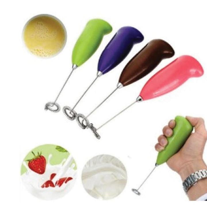 Handheld Electric Milk Frother & Coffee Foam Maker | Mini Egg Beater & Drink Mixer