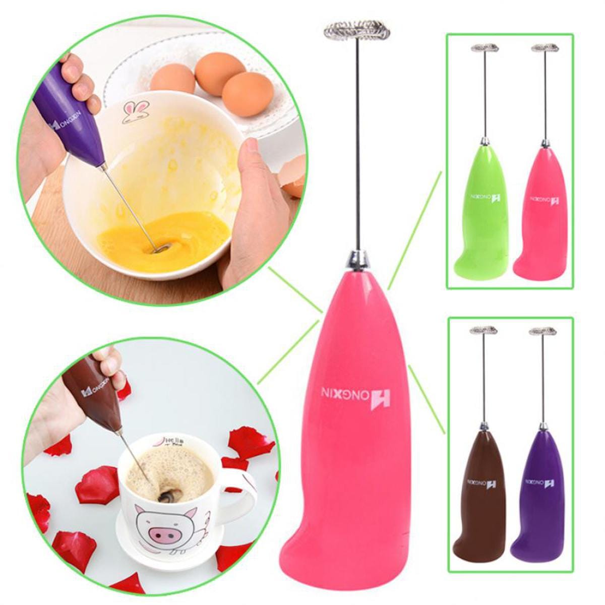 Handheld Electric Milk Frother & Coffee Foam Maker | Mini Egg Beater & Drink Mixer
