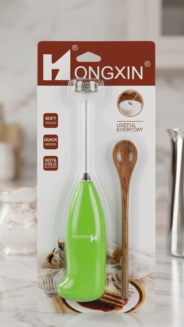 Handheld Electric Milk Frother & Coffee Foam Maker | Mini Egg Beater & Drink Mixer